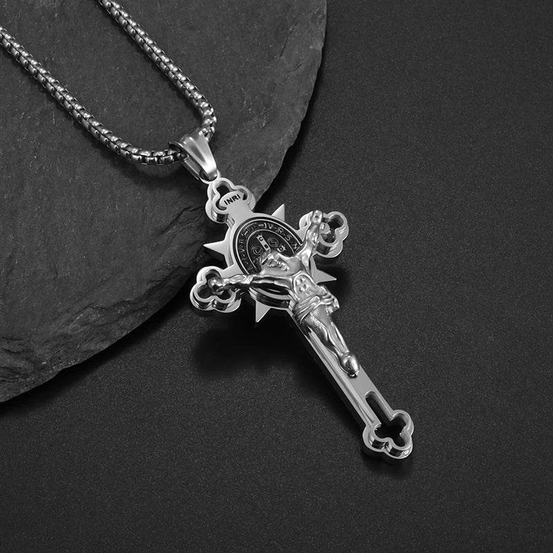 St. Benedict Jesus Cross Necklace