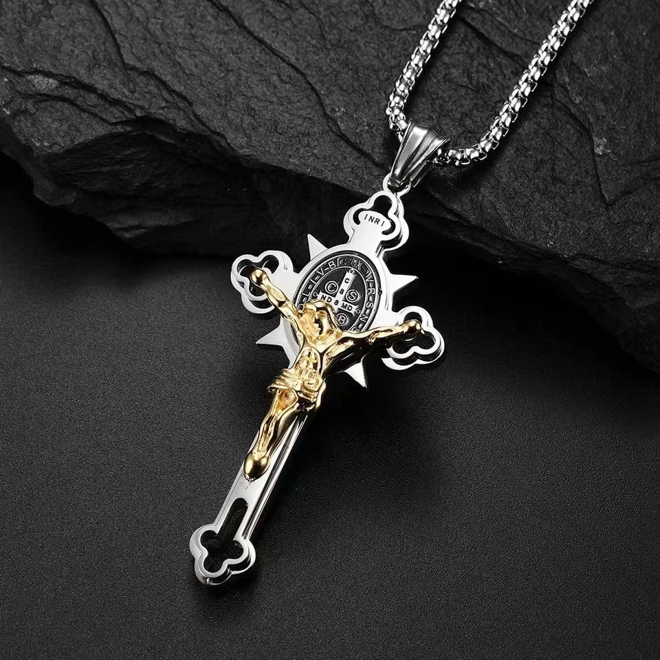 St. Benedict Jesus Cross Necklace