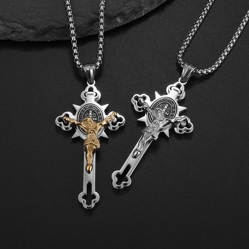 St. Benedict Jesus Cross Necklace