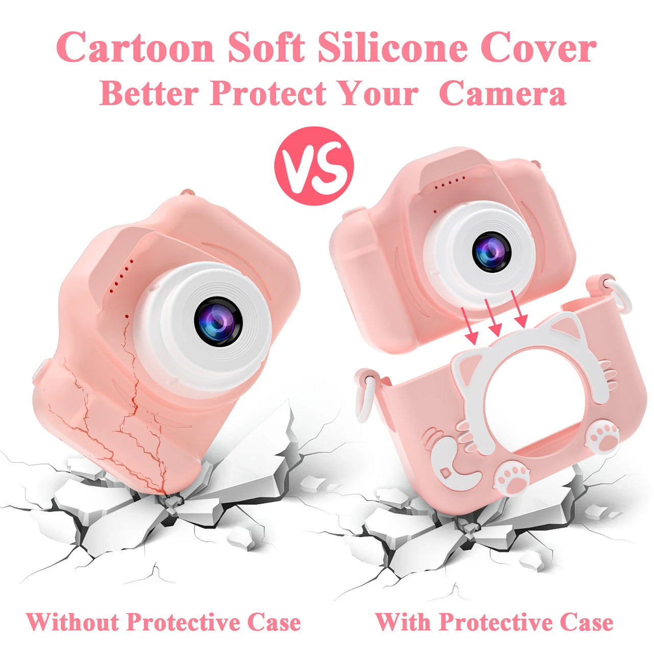 Cute Cat Children Camera With 32G Card