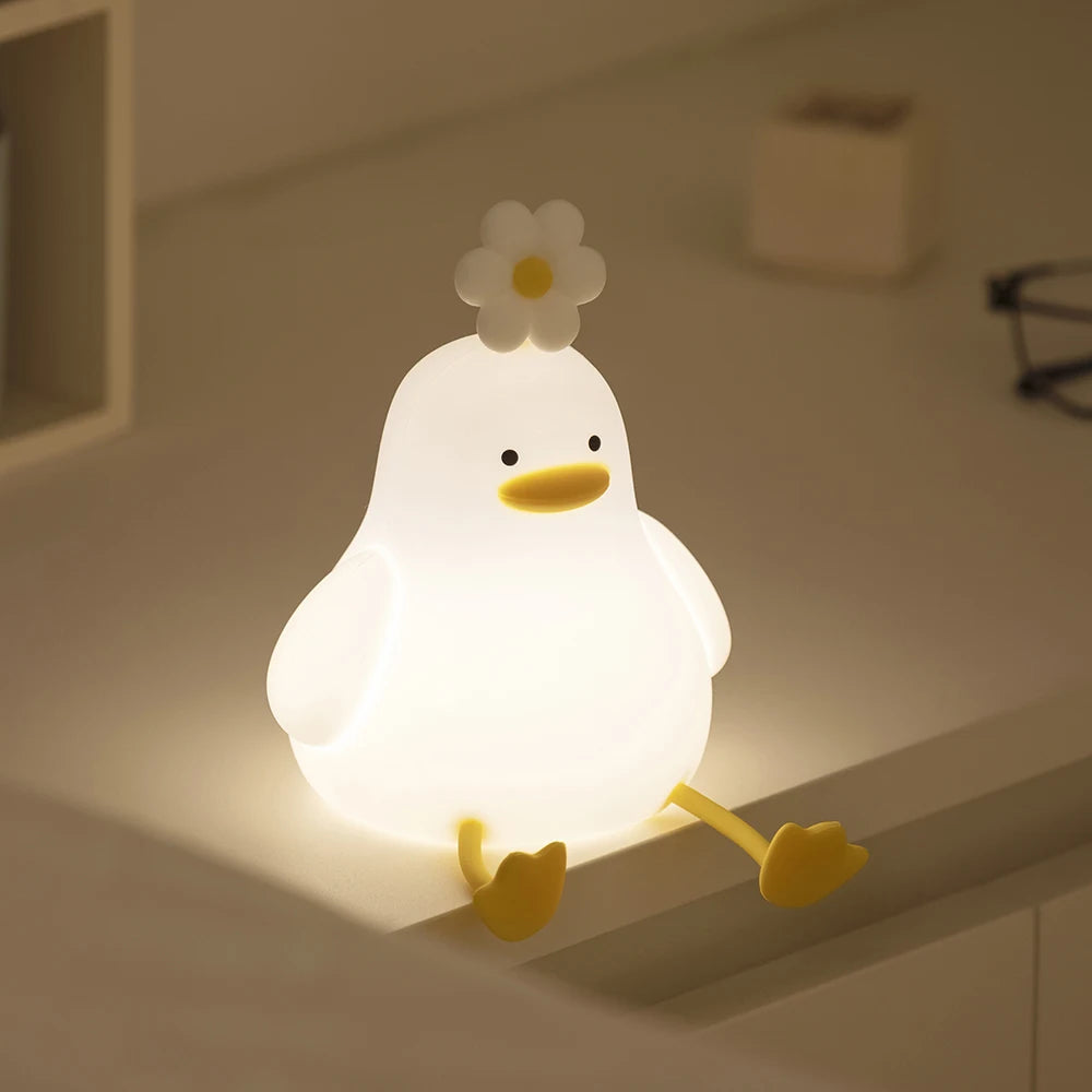 Cute Duck LED Squishy Night Light