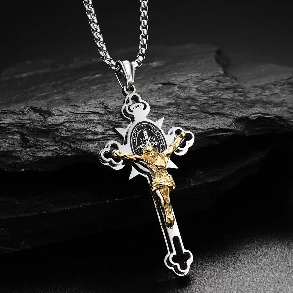 St. Benedict Jesus Cross Necklace