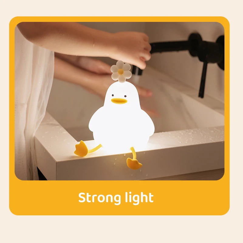 Cute Duck LED Squishy Night Light