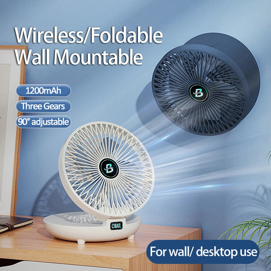 Wall Mounted Portable Mini Fan