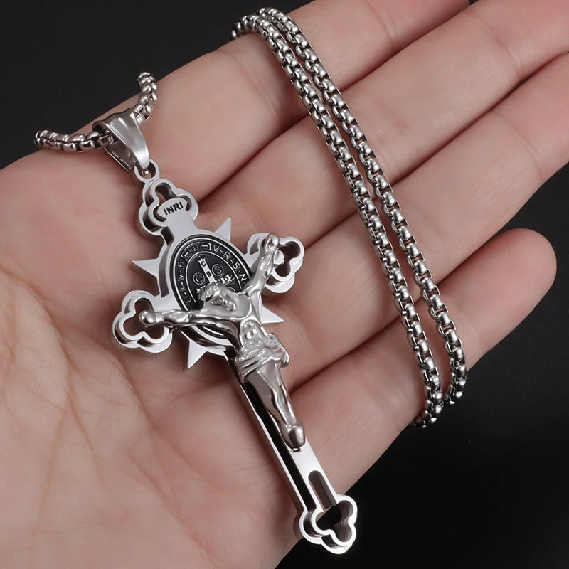 St. Benedict Jesus Cross Necklace