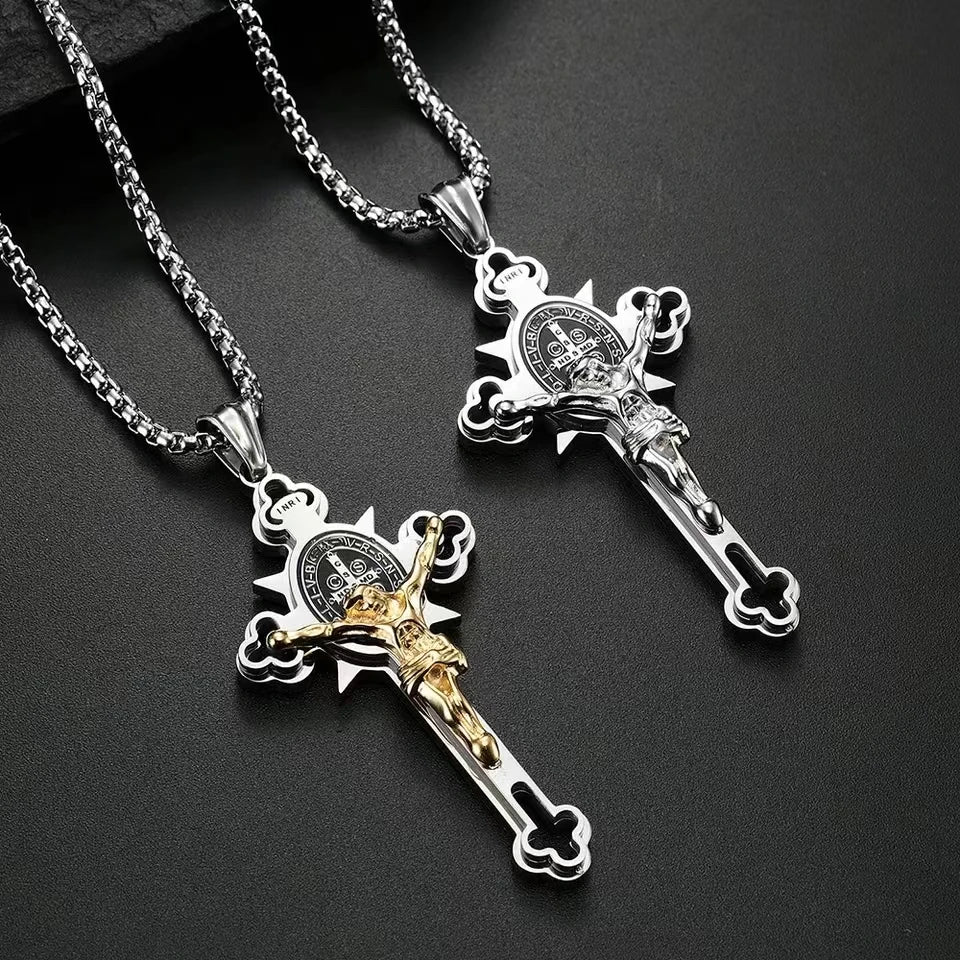 St. Benedict Jesus Cross Necklace