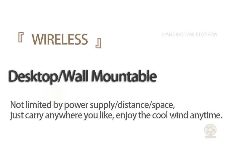 Wall Mounted Portable Mini Fan