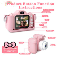 Thumbnail for Cute Cat Children Camera With 32G Card