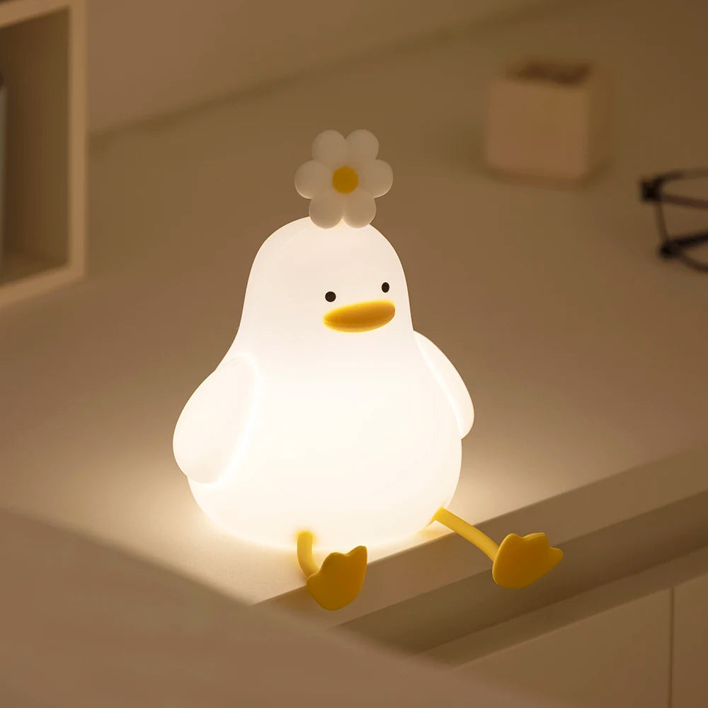 Cute Duck LED Squishy Night Light